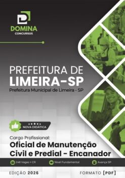 Oficial Manutenção Civil Predial Encanador Limeira SP | Apostila 2026