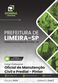 Oficial Manutenção Civil Predial Pintor Limeira SP | Apostila 2026