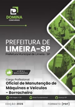 Oficial Manutenção Máquinas Borracheiro Limeira SP | Apostila 2026