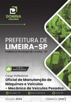 Oficial Manutenção Máquinas Mecânico de Veículos Pesados Limeira SP | Apostila 2026