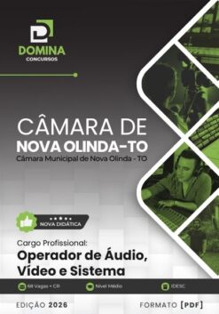 Operador de Áudio e Vídeo Câmara Nova Olinda TO | Apostila 2026