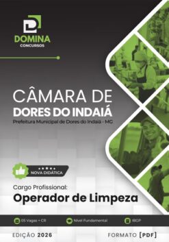 Operador de Limpeza Câmara Dores do Indaiá MG | Apostila 2026