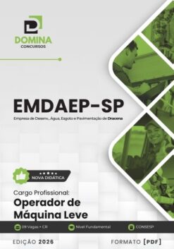 Operador de Máquina Leve EMDAEP Dracena SP | Apostila 2026