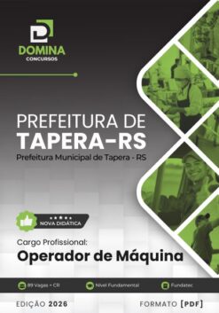 Operador de Máquina Tapera RS | Apostila 2026
