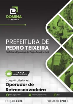 Operador de Retroescavadeira Pedro Teixeira MG | Apostila 2026