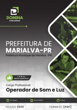 Operador de Som e Luz Marialva PR | Apostila 2026