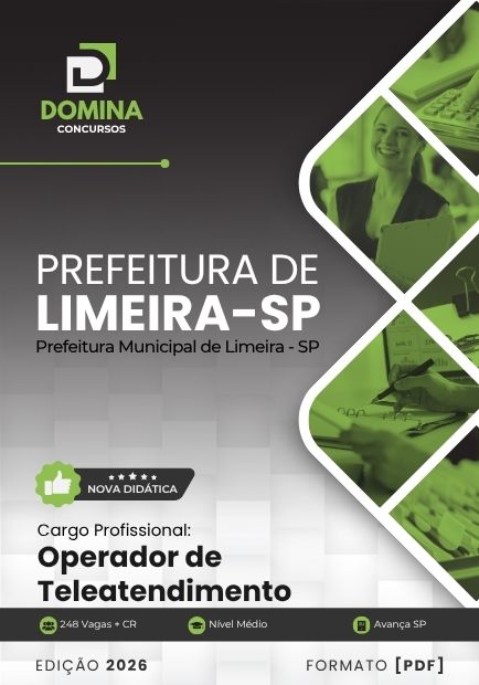 Operador de Teleatendimento Limeira SP | Apostila 2026 1 Operador de Teleatendimento Limeira SP | Apostila 2026