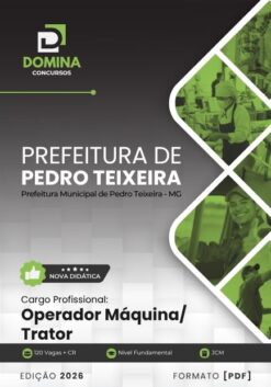 Operador Máquina Trator Pedro Teixeira MG | Apostila 2026