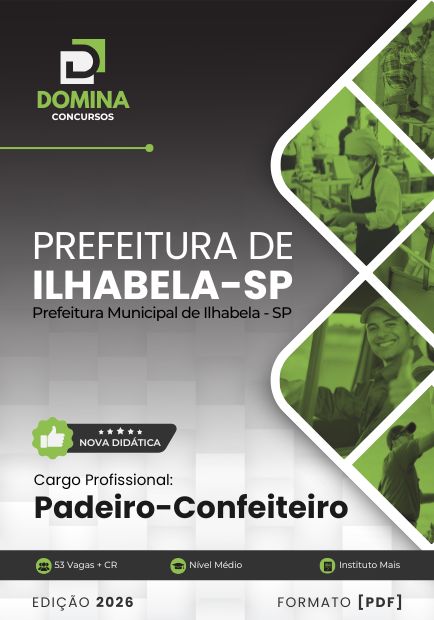 Padeiro e Confeiteiro Ilhabela SP | Apostila 2026 1 Padeiro e Confeiteiro Ilhabela SP | Apostila 2026