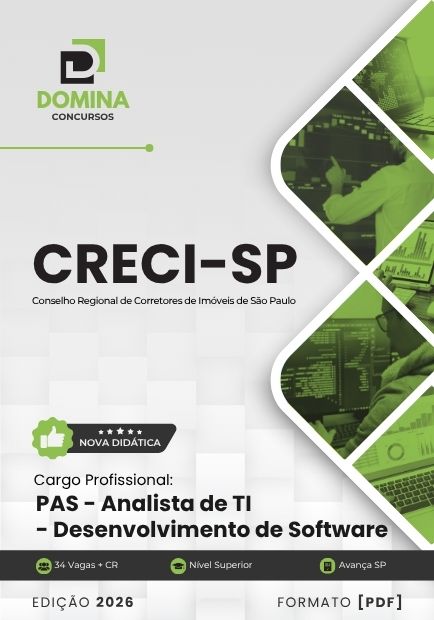 PAS Analista de Desenvolvimento de Software CRECI SP | Apostila 2026 1 PAS Analista de Desenvolvimento de Software CRECI SP | Apostila 2026