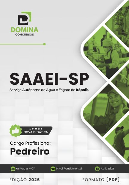 Pedreiro SAAEI de Itápolis SP | Apostila 2026 1 Pedreiro SAAEI de Itápolis SP | Apostila 2026