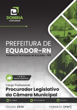 Procurador Legislativo Equador RN | Apostila 2026