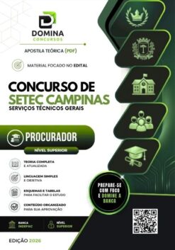 Procurador SETEC Campinas SP | Apostila 2026