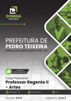 Professor de Artes Pedro Teixeira MG | Apostila 2026