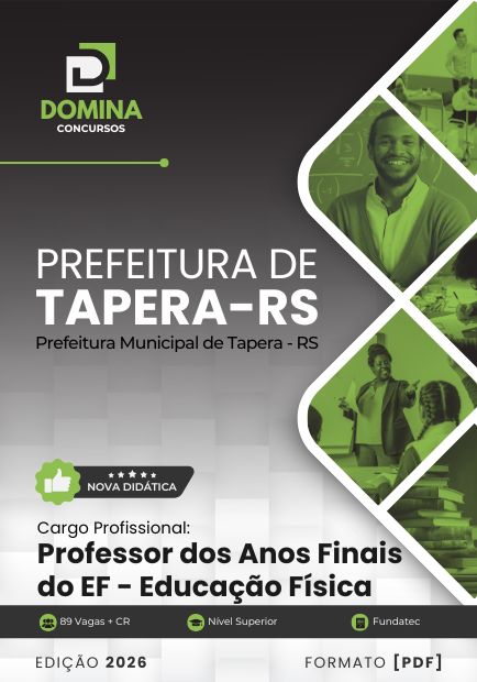 Professor de Educação Física Tapera RS | Apostila 2026 1 Professor de Educação Física Tapera RS | Apostila 2026