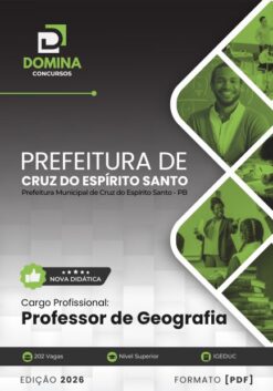Professor de Geografia Cruz do Espírito Santo PB | Apostila 2026