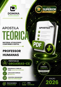 Professor de Humanas Groaíras CE | Apostila 2026