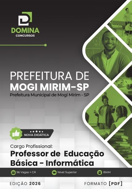 Professor de Informática Prefeitura Mogi Mirim SP | Apostila 2026 1 Professor de Informática Prefeitura Mogi Mirim SP | Apostila 2026