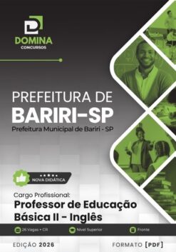 Professor de Inglês Bariri SP | Apostila 2026