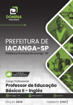 Professor de Inglês Iacanga SP | Apostila 2026