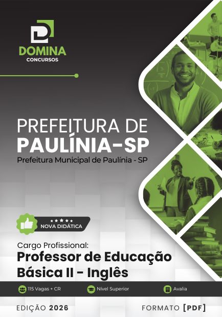Professor de Inglês Paulínia SP | Apostila 2026 1 Professor de Inglês Paulínia SP | Apostila 2026
