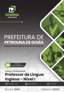 Professor de Inglês Petrolina de Goiás GO | Apostila 2027