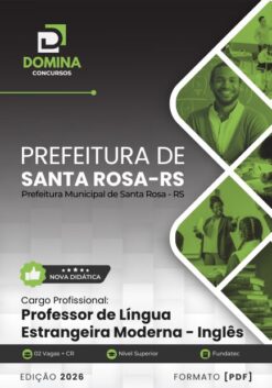 Professor de Inglês Santa Rosa RS | Apostila 2026