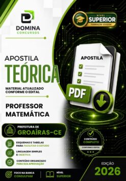 Professor de Matemática Groaíras CE | Apostila 2026