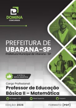 Professor de Matemática Ubarana SP | Apostila 2026