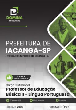 Professor de Português Iacanga SP | Apostila 2026