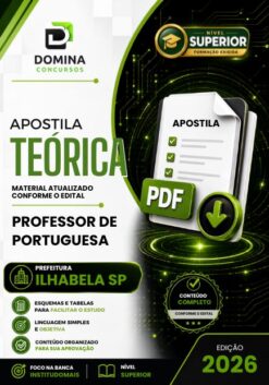 Professor de Português Ilhabela SP | Apostila 2026