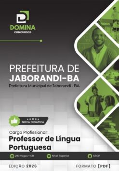Professor de Português Jaborandi BA | Apostila 2026