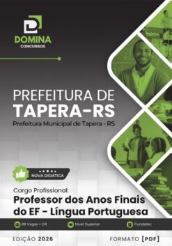 Professor de Português Tapera RS | Apostila 2026