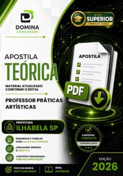 Professor de Práticas Artísticas Ilhabela SP | Apostila 2026