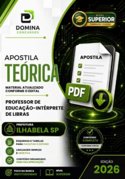 Professor Intérprete de Libras Ilhabela SP | Apostila 2026