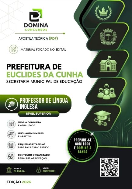 Professor Lingua Inglesa Euclides da Cunha BA | Apostila 1 Professor Lingua Inglesa Euclides da Cunha BA | Apostila