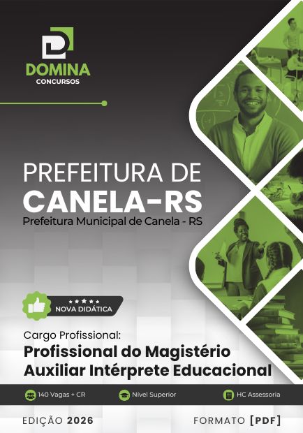 Profissional de Auxiliar Intérprete Educacional Canela RS | Apostila 2026 1 Profissional de Auxiliar Intérprete Educacional Canela RS | Apostila 2026