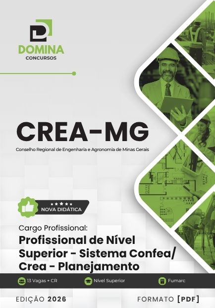 Profissional de Sistema e Planejamento CREA MG | Apostila 2026 1 Profissional de Sistema e Planejamento CREA MG | Apostila 2026
