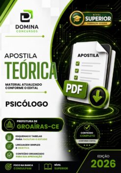 Psicólogo Groaíras CE | Apostila 2026