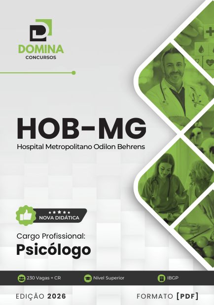 Psicólogo Hospital Odilon Behrens HOB MG | Apostila 2026 1 Psicólogo Hospital Odilon Behrens HOB MG | Apostila 2026