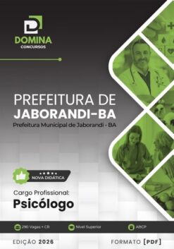 Psicólogo Jaborandi BA | Apostila 2026