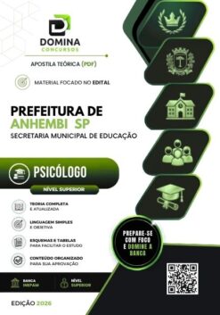 Psicólogo Prefeitura de Anhembi SP | Apostila 2026