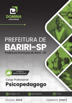 Psicopedagogo Bariri SP | Apostila 2026