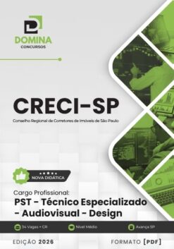 PST Técnico Audiovisual e Design CRECI SP | Apostila 2026