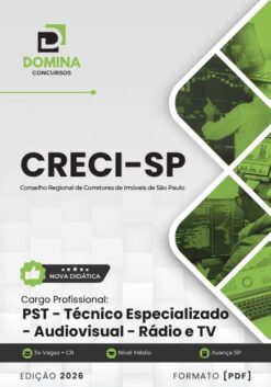 PST Técnico Audiovisual Rádio e TV CRECI SP | Apostila 2026