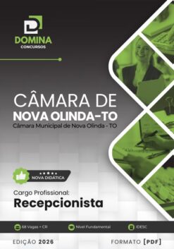 Recepcionista Câmara Nova Olinda TO | Apostila 2026