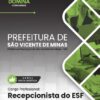Recepcionista do ESF São Vicente de Minas MG | Apostila 2026