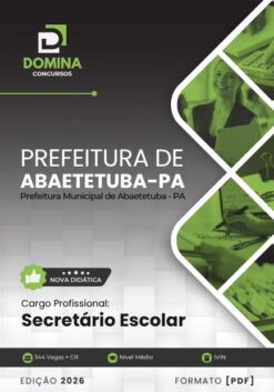 Secretário Escolar Abaetetuba PA | Apostila 2026
