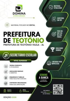 Secretário Escolar Teotônio Vilela AL | Apostila 2026