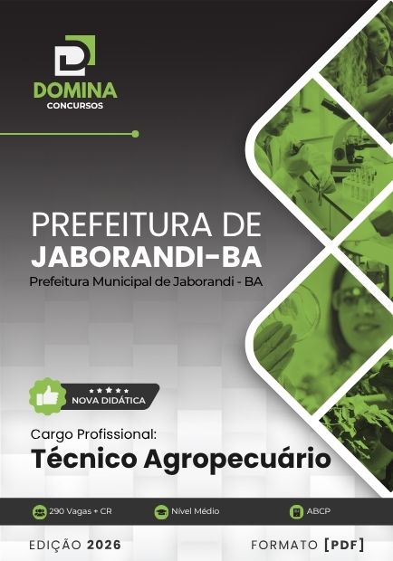 Técnico Agropecuário Jaborandi BA | Apostila 2026 1 Técnico Agropecuário Jaborandi BA | Apostila 2026